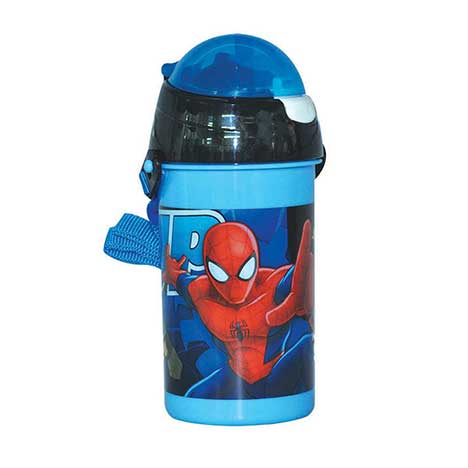 500ml Ultimate Spiderman Flip Top Drinks Bottle With Strap £2.99